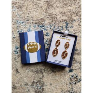 Piper K Boutique‎ Football Earrings NCAA NFL Sporty Gameday Tailgate